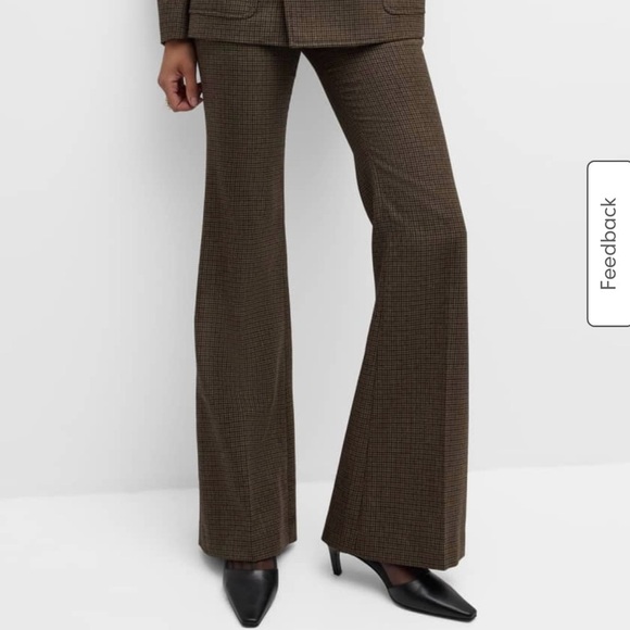 NWT A.L.C. Moizie Flare wool pants in tan olive brown color - Picture 6 of 10